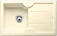 BLANCO 514489 IDESSA 45 S, Keramik, vanilla, ohne Ablauffernbedienung, Becken links, 450 mm Untermaß